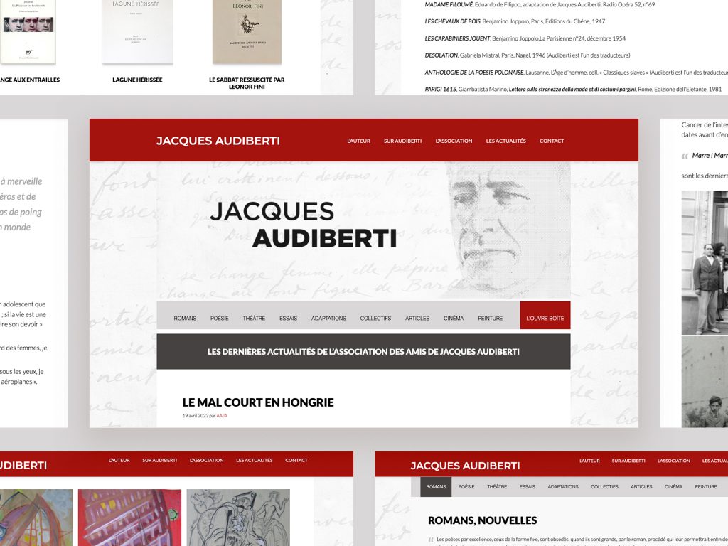 AAJA – Site Internet Jacques Audiberti