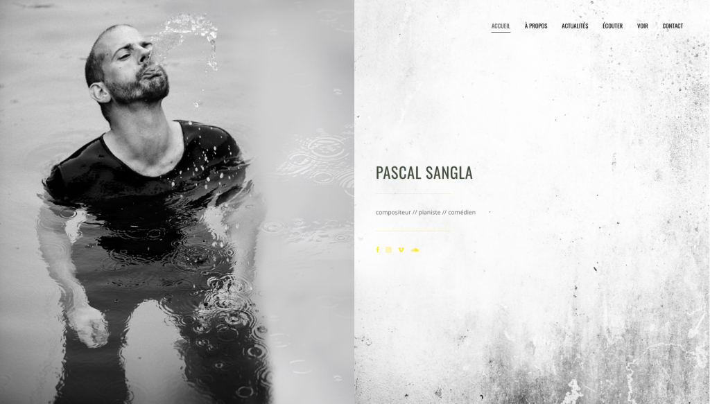 Pascal Sangla – Site Internet